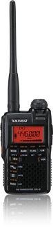 Yaesu VX-3R handheld transceiver.